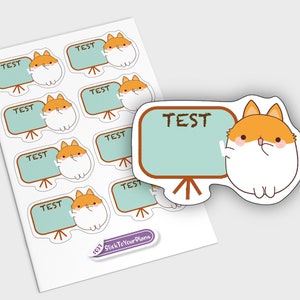 Prüfung Sticker, Erin Condren Sticker, Test Sticker, College Sticker, EC Sticker, Studie Aufkleber