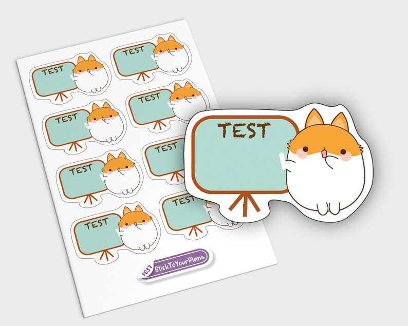 Test Ride Stickers Printable Exam Planner Stickers, Erin Condren Planner Stickers, Test Planner ...