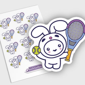 Adesivi Tennis Planner, Adesivi da tennis Kawaii, Adesivi Cute Sports, Adesivi per la mamma del tennis, Adesivi per pianificatore di sport, Promemoria del gioco del tennis