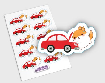 Auto-Sticker, Reparatur Sticker, Wartung Sticker, Auto-Service-Aufkleber, Kawaii Sticker, Auto-Aufkleber