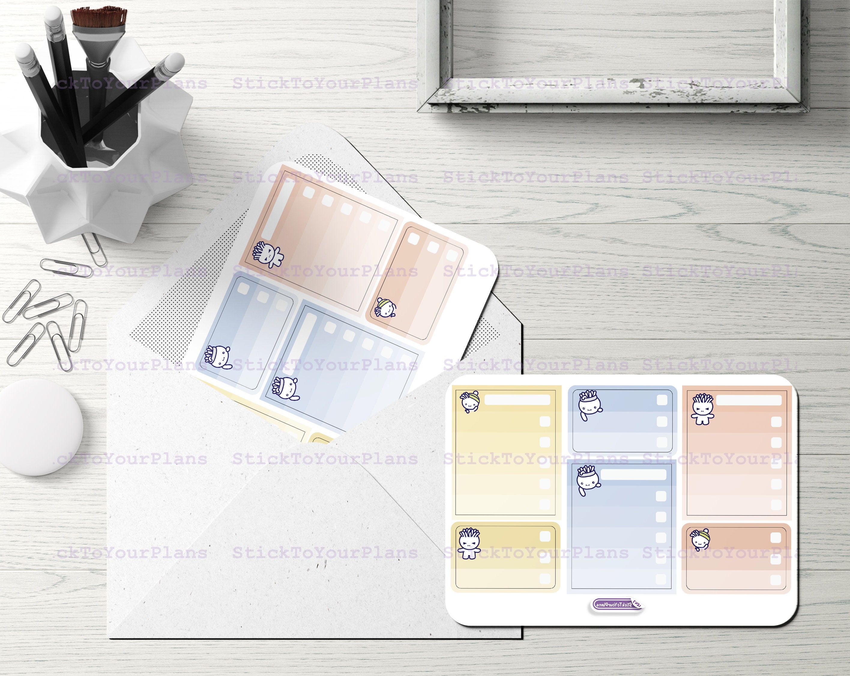 To Do List Stickers for Erin Condren Vertical Planner, Full Box ...