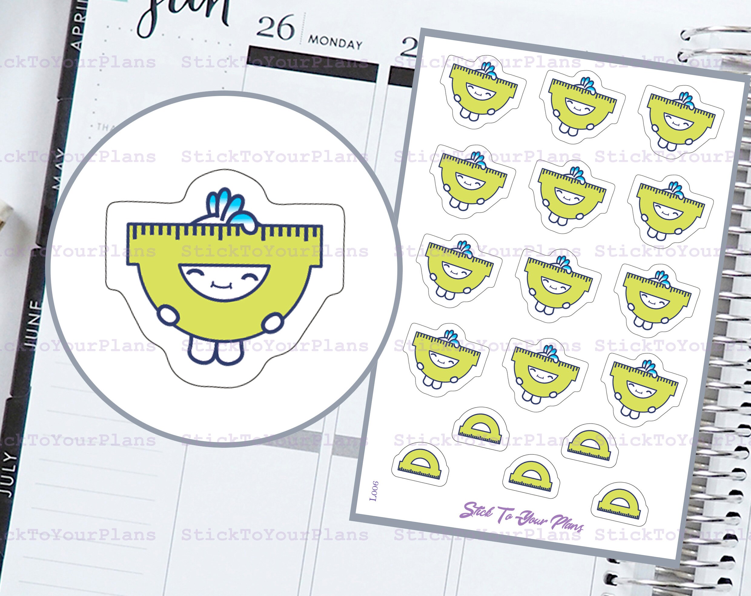School Planner Stickers, Cute Study Stickers, Test Reminder Stickers ...