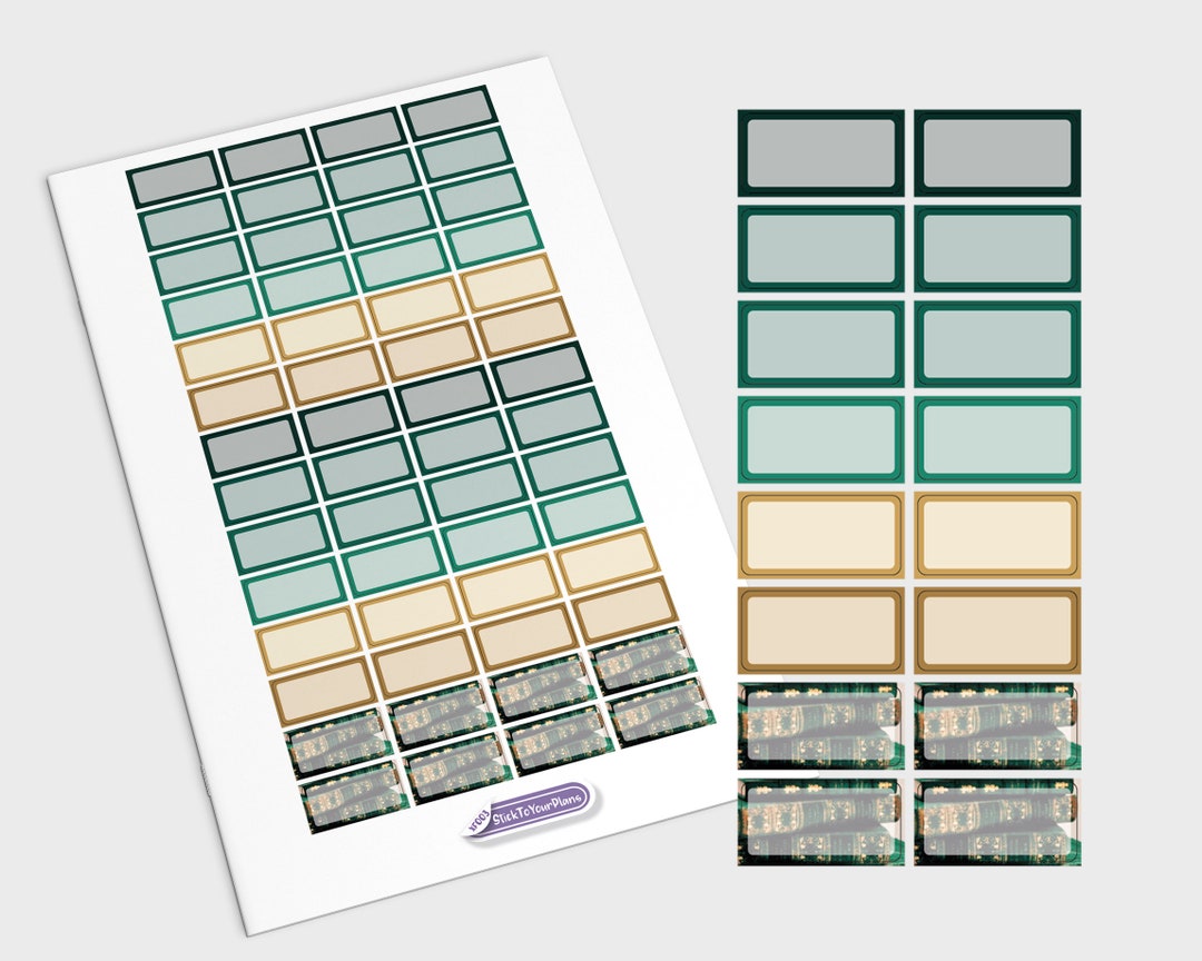 Hobonichi Weeks Half Box Sticker Sheet, Hobonichi Weeks Stickers, Half ...
