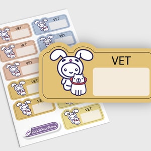 Vet Planner Stickers, Erin Condren Planner Stickers Verticaal Functioneel, EC Planner Stickers, Vet Afspraak Reminder Planner Stickers