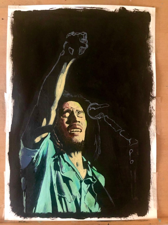 絵画 BOB MARLEY  97x130cm Bob Marley - Etsy