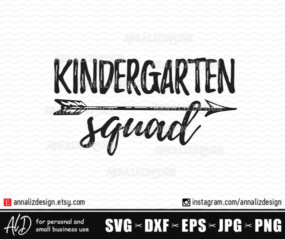 Download Free Kindergarten Squad Svg Kindergarten Teacher Svg Teacher Etsy SVG Cut Files