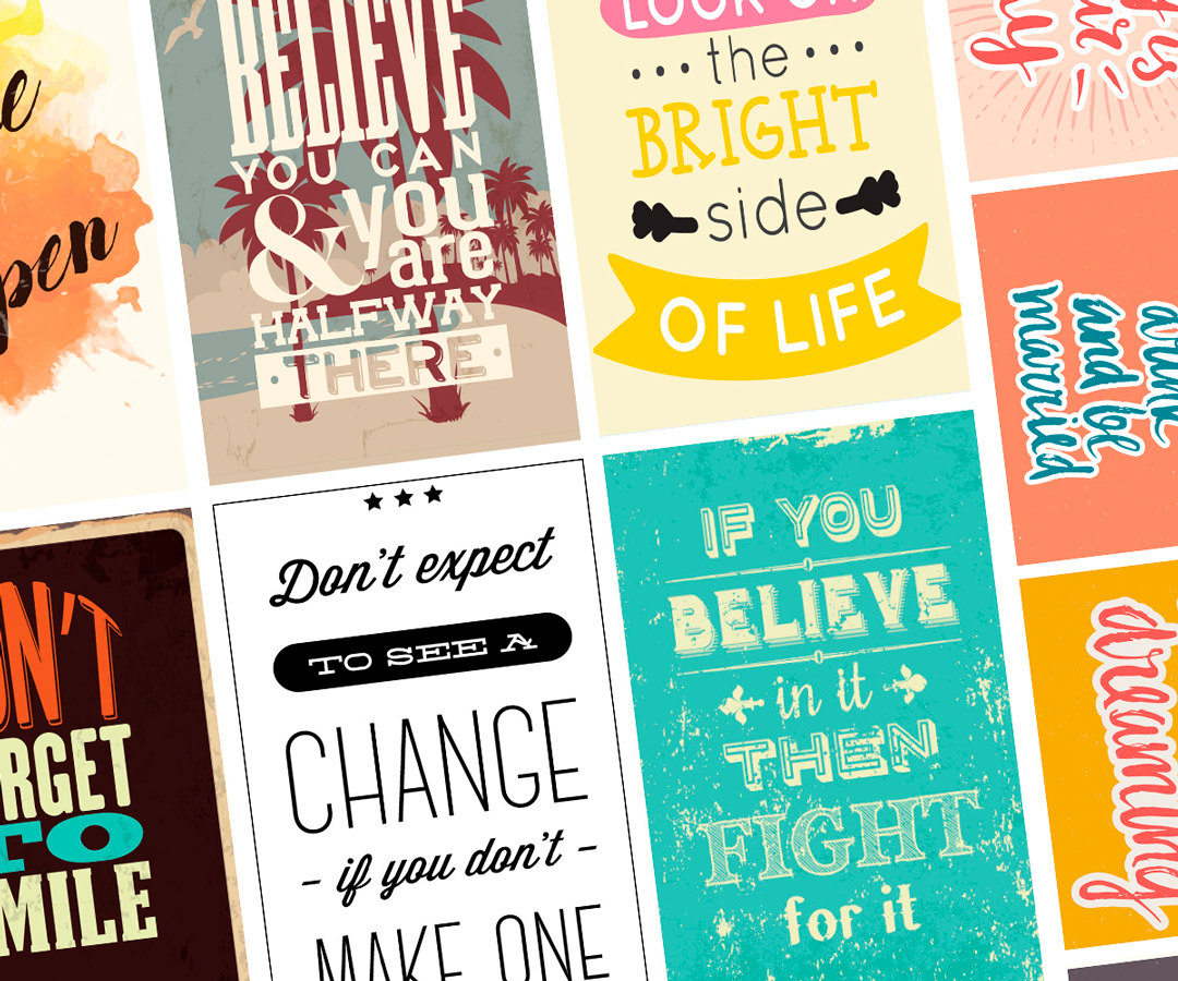 BIG Happy Planner Stickers PRINTABLE Motivational Quotes Etsy