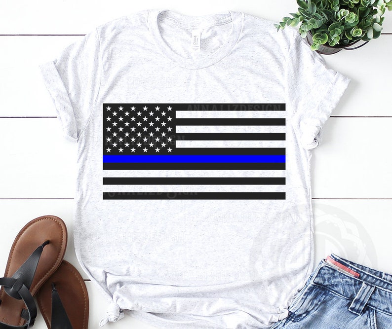 Download American Flag SVG Thin Blue Line svg Law enforcement svg ...