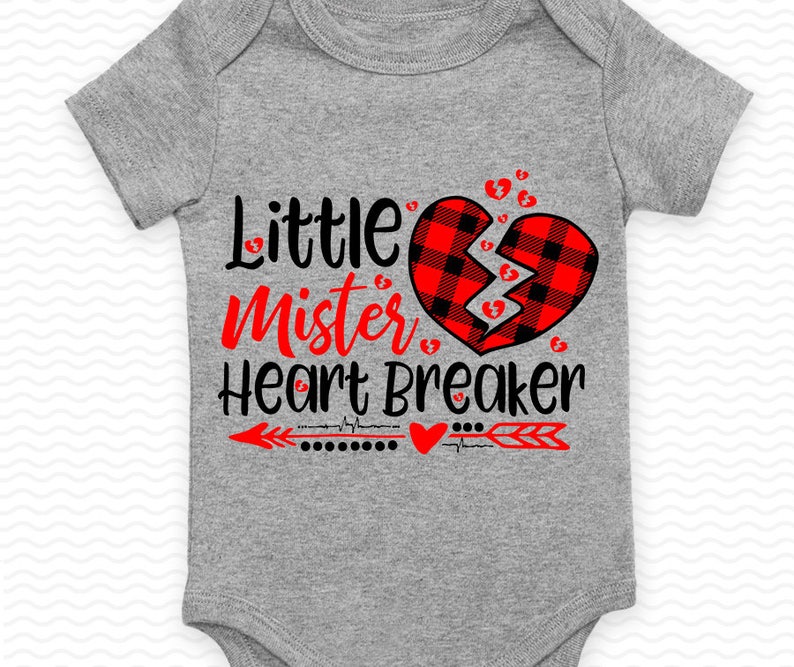 Download Little Mister Heart Breaker SVG Boys Valentines svg Kids ...