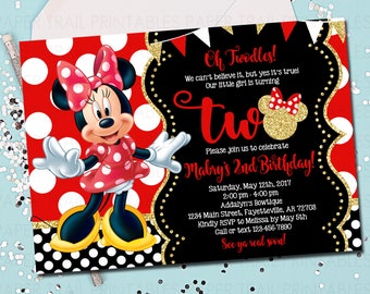 minnie mouse birthday invitation etsy minnie mouse birthday invitations