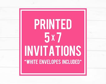 5x7 invitation etsy