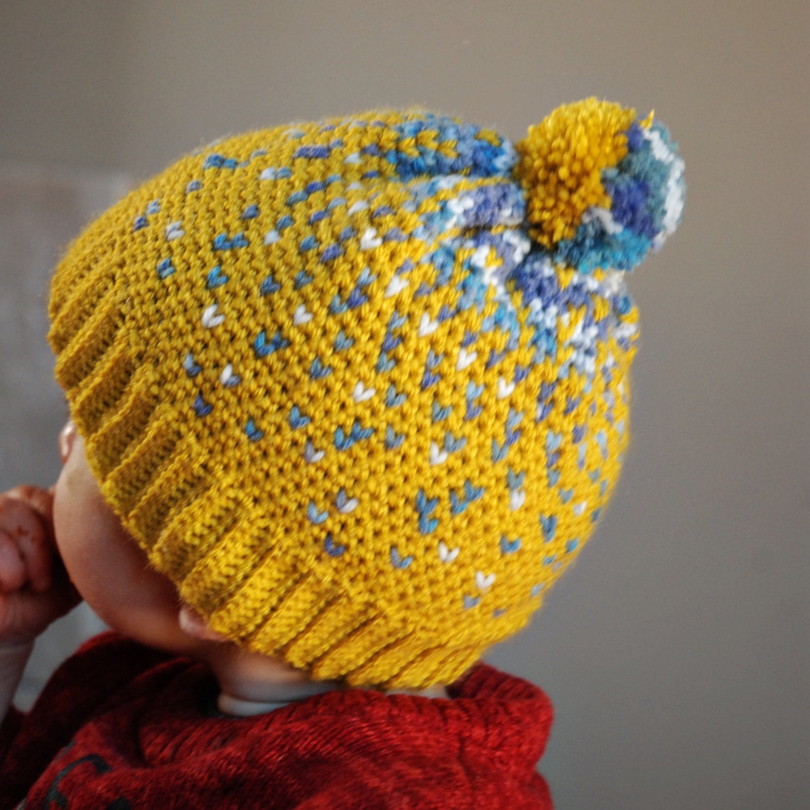 Crochet Hat Pattern the 'fara' Fair Isle Hat Etsy