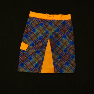 Spódnica typu boardshort damska w małe panele