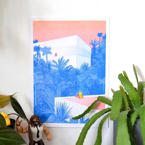 Tropical -  Risograph print