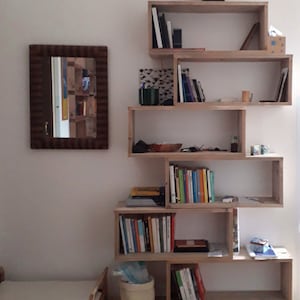 Modulares Standregal aus alten Fußboden-Dielen Holzregal Bücherregal Regalsystem mit 1001 Möglichkeiten zur persönlichen Anpassung