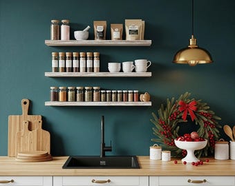 Spice rack wall made from pallet wood | Gwwr