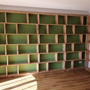 System shelf bookcase room divider corner shelf DVD-CD shelf selectable in depth approx. 21 cm or approx. 28 cm