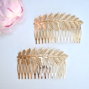 Grecian Style Gold Leaf Bridal Wedding Hair Comb/Hair Accessory