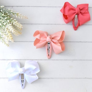 Flower Girl Wedding Ribbon Bow Hair Clip - Gifts/Favours