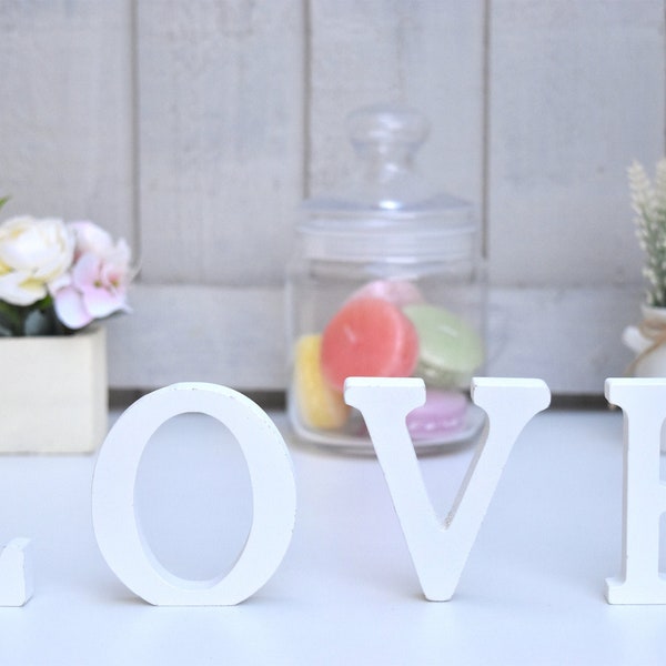 love letter paper design pdf White Wooden 'LOVE' Letter Sign/Stands For Weddings/Dessert Bar