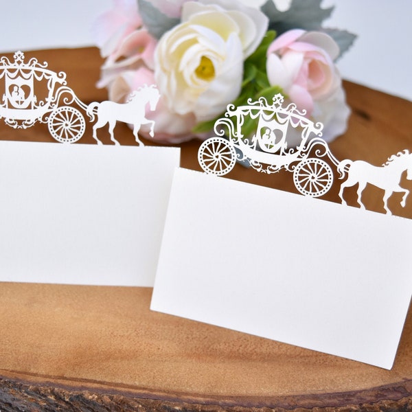 Horse + Carriage Place Cards/Name Cards/Guest Cards