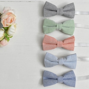 Page Boy Fabric Bow Ties for Wedding - Adjustable Neck