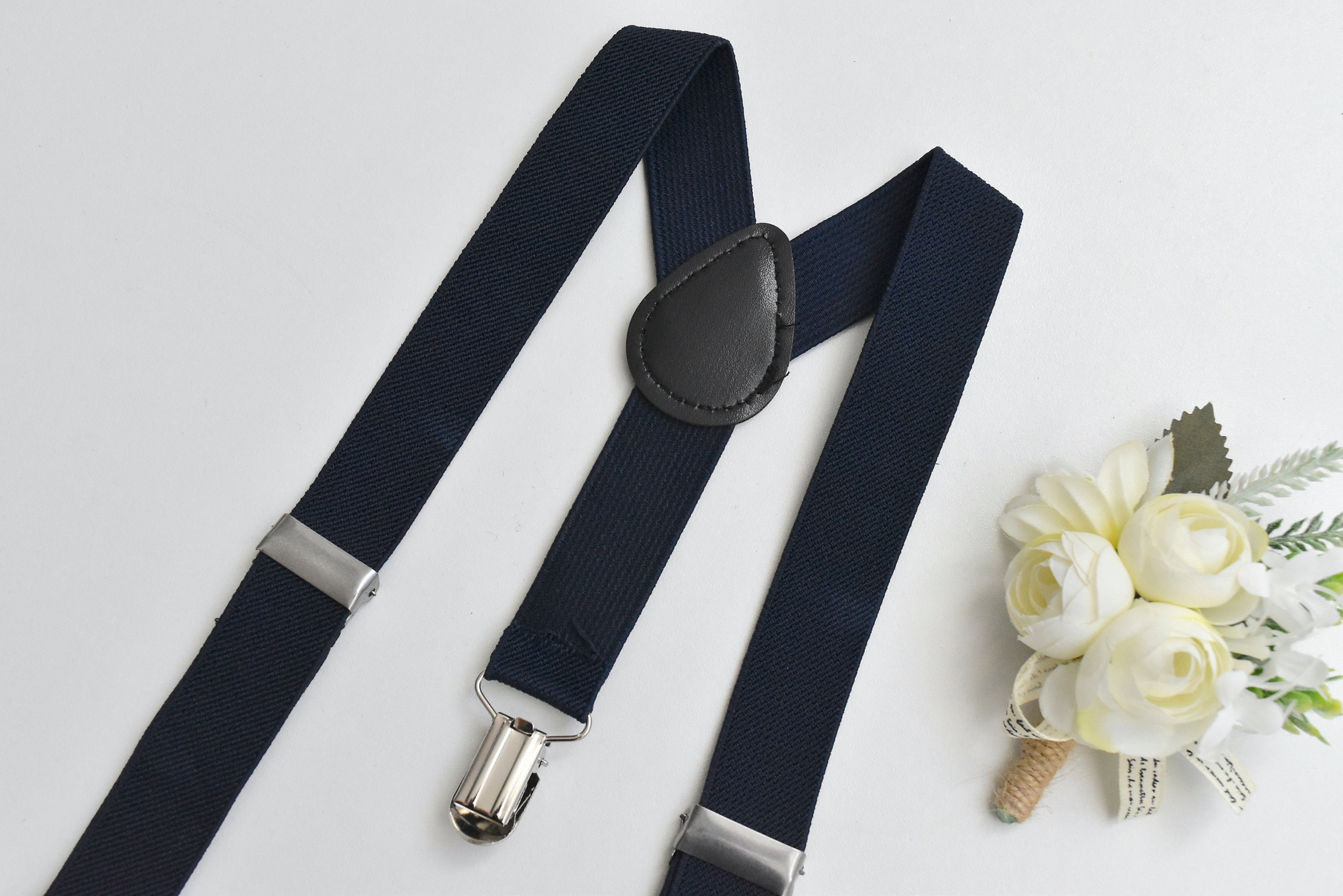 Page Boy Braces/suspenders for Wedding Navy / Grey Etsy UK