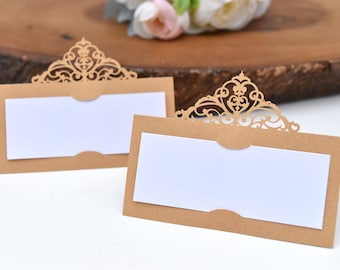 Champagne Gold Regal Style Place Cards/Name Cards/Guest Cards