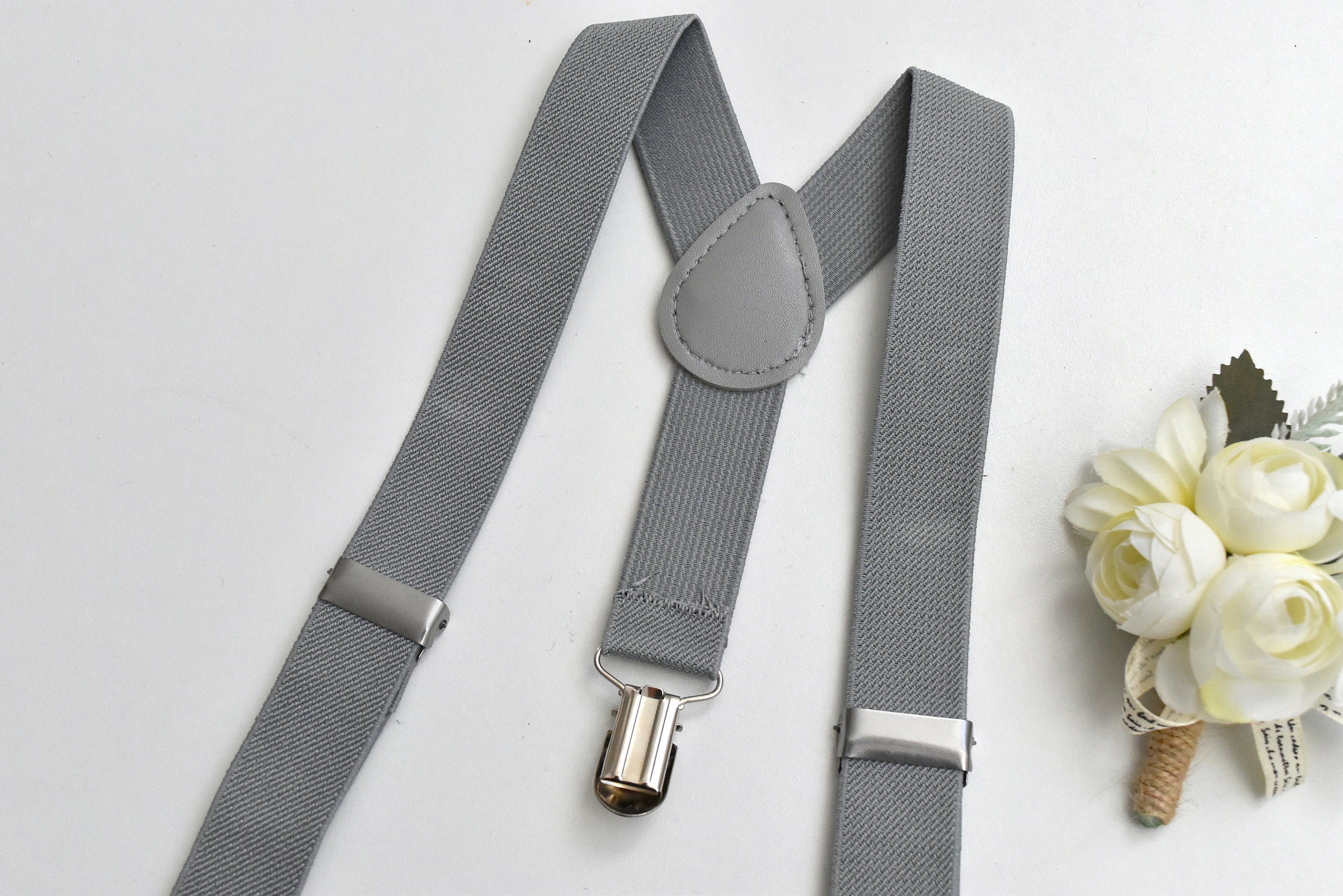 Page Boy Braces/suspenders for Wedding Navy / Grey Etsy UK