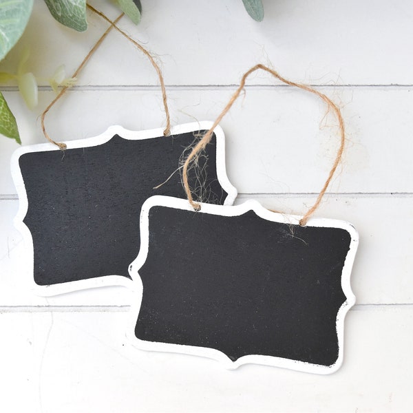 Mini Wedding Chalkboard Tags/Signs For Table Numbers/Name Place Card/Dessert Bar