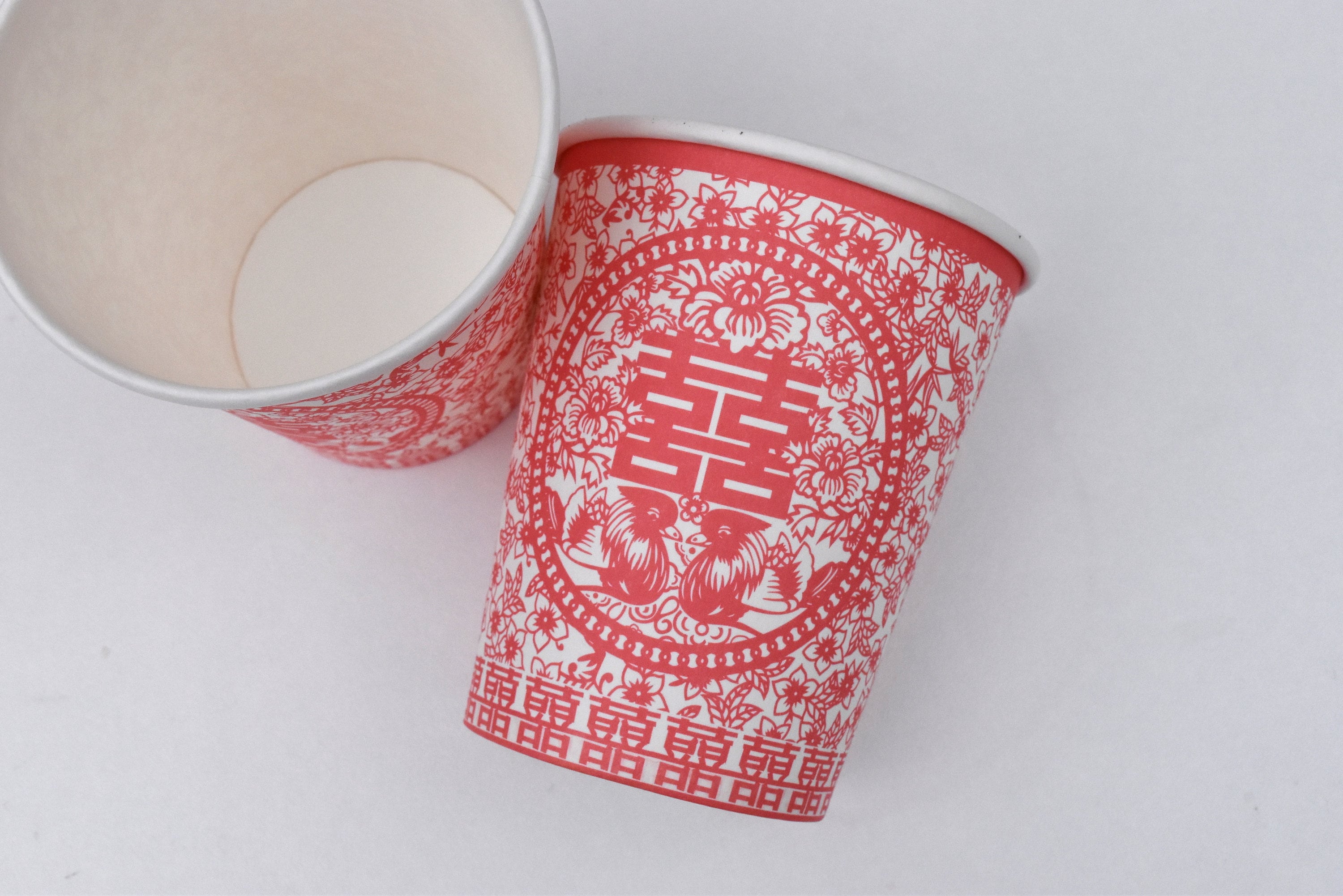 Lace Print Double Happiness Paper Tea Cups Teaset for Tea - Etsy