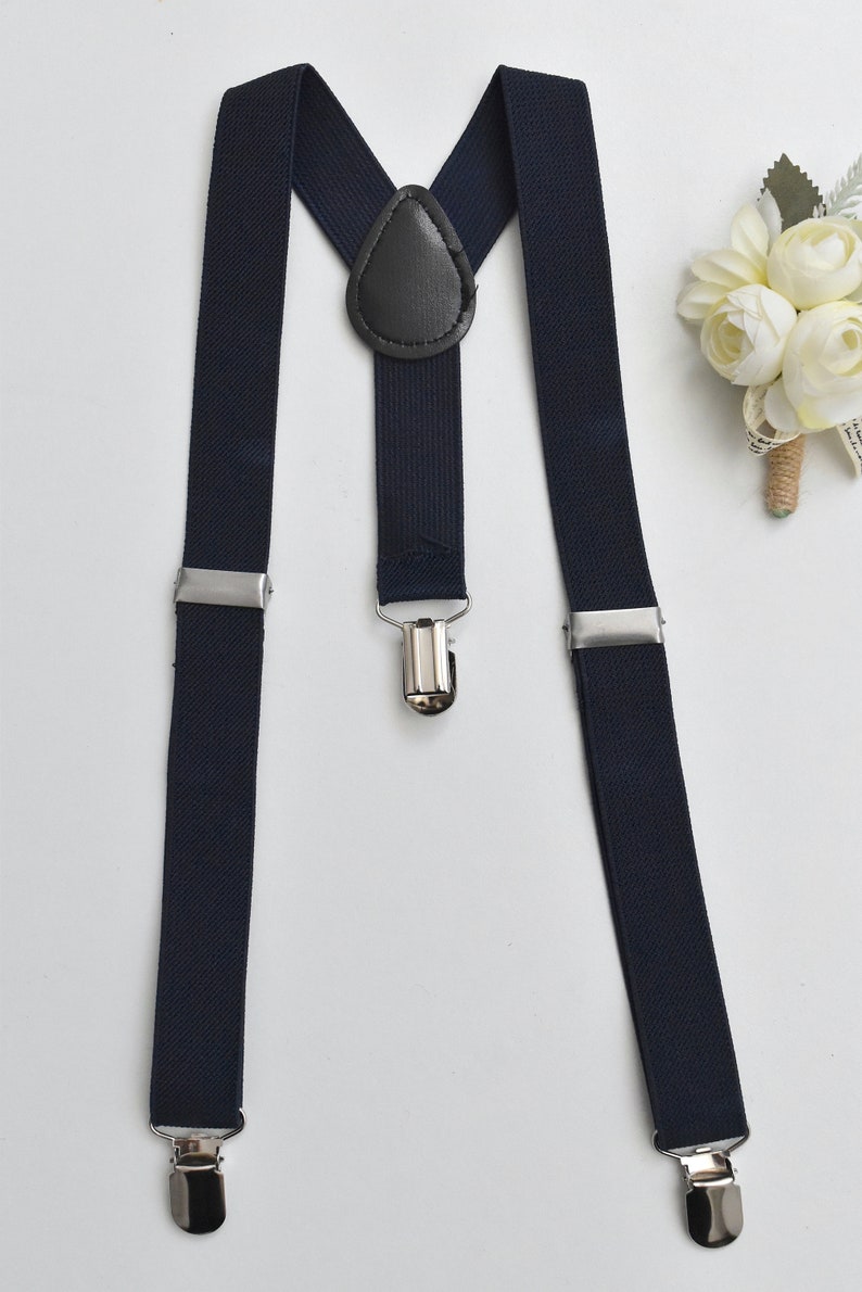Page Boy Braces/suspenders for Wedding Navy / Grey Etsy UK