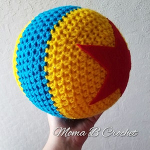Crochet Pixar Ball, Pixar Ball, Crochet Luxo Ball, Luxo Ball, Disney Pixar Ball image 1