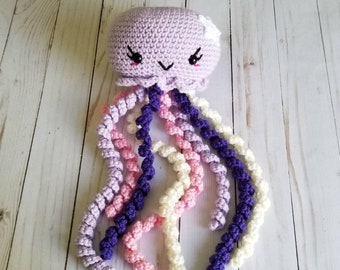 Crochet Jellyfish, Amigurumi Jellyfish, Jellyfish Plushie, Stuffed Jellyfish, Jellyfish Nursery