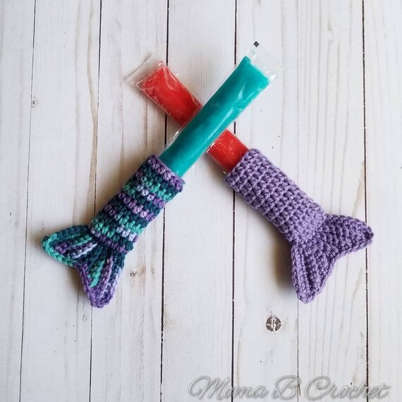 Crochet Mermaid Popsicle Holder Popsicle Holder Boli Holder Etsy