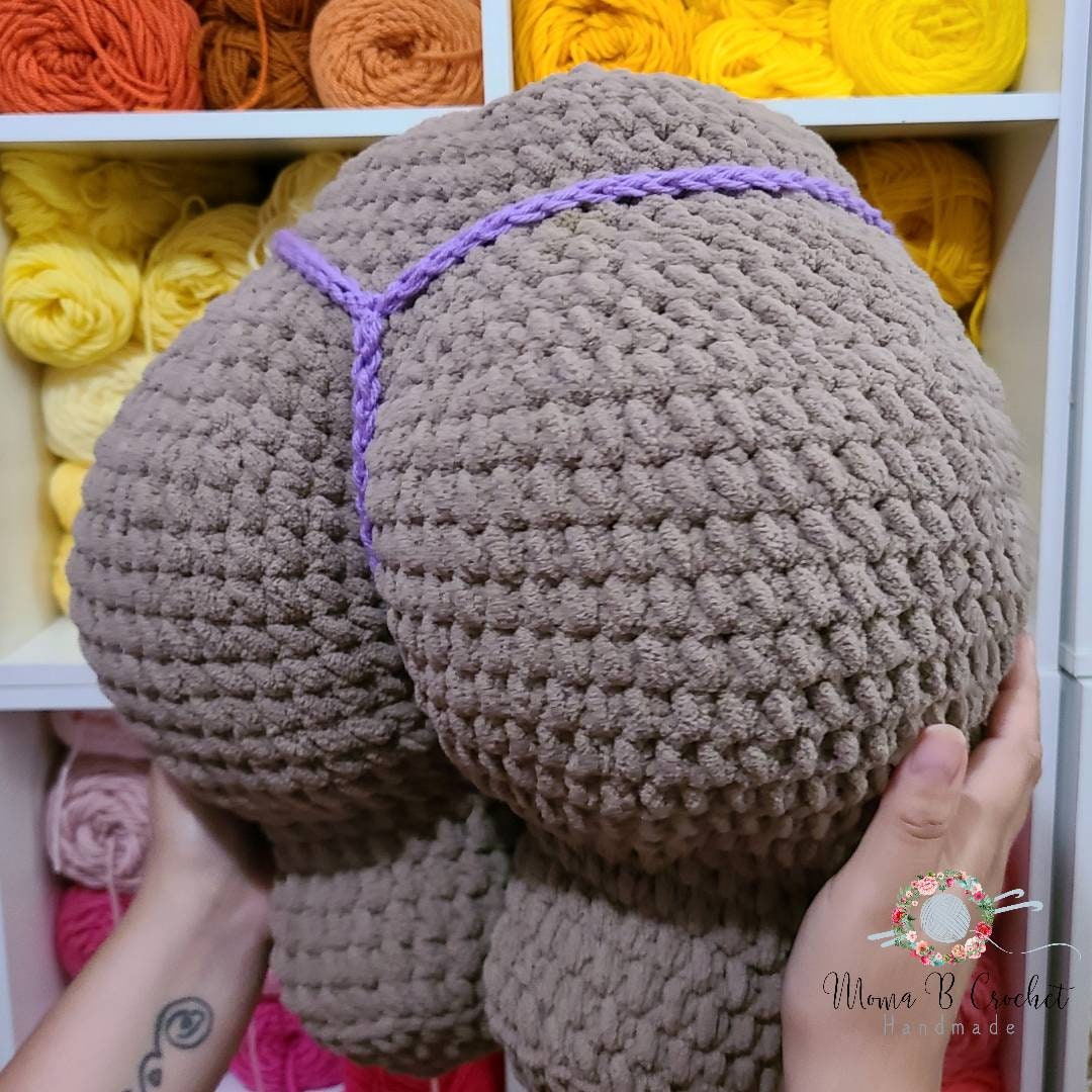 Butt Pillow, Crochet Booty Pillow,ass Pillow,badonkadonk Pillow, Crochet  Pillow,funny Gifts,handmade Pillow, Booty Crochet,mother's Day Gift 
