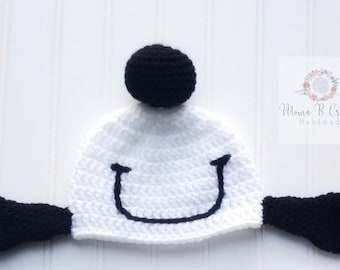 Crochet Snoopy Hat, Snoopy Hat, Snoopy Beanie, Baby Snoopy Hat, Snoopy Costume Beanie