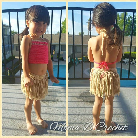 Crochet Moana Inspired Dress Photoprop Set/moana / Princess 