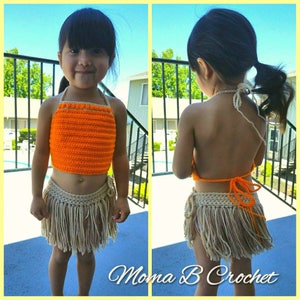 Crochet Moana Costume, Moana Costume, Moana Outfit, Toddler Moana Costume, Preschooler Moana Costume, Child Moana Costume,  Moana Birthday