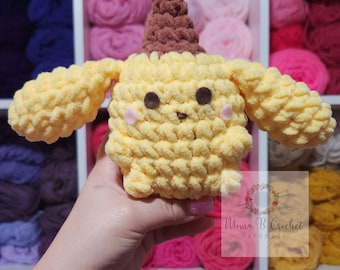 Crochet Chonky Pompompurin, Baby Pompompurin, Sanrio Friend