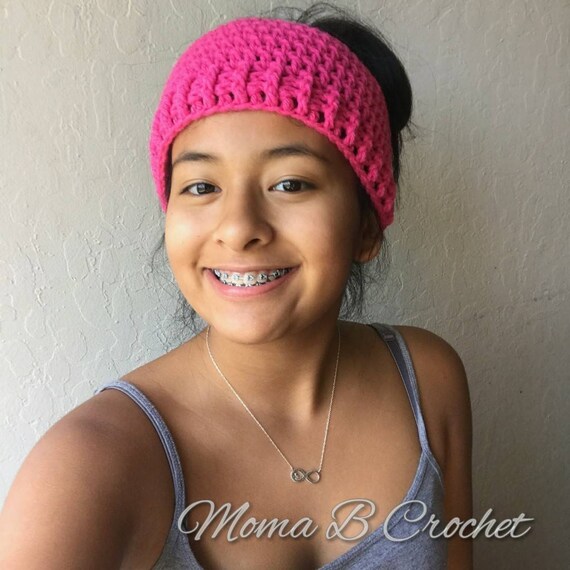 Crochet Messy Bun Hat Messy Bun Hat 