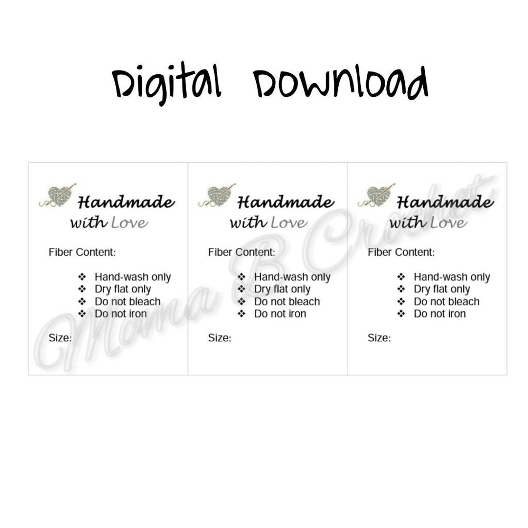 Crochet Care Instructions