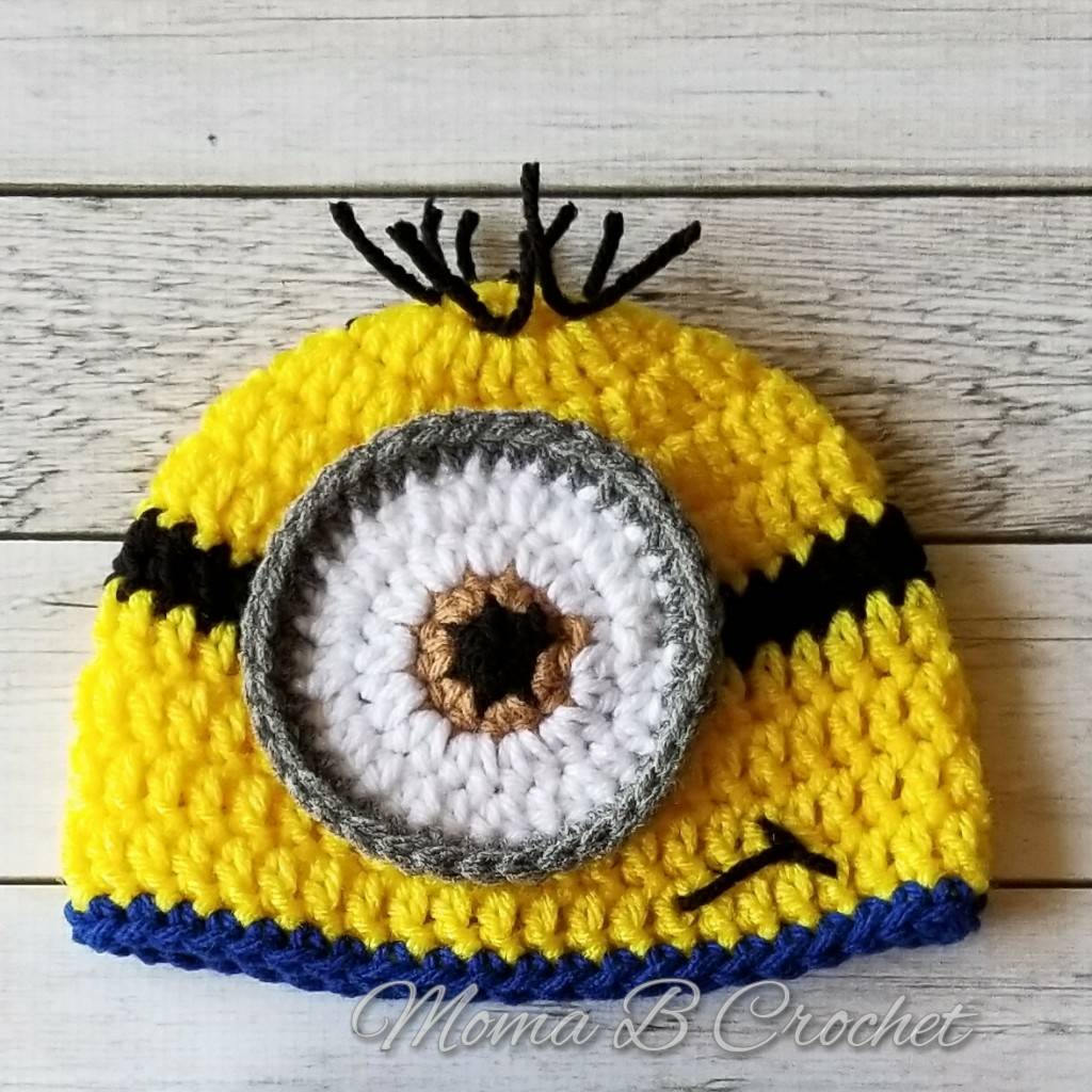 Crochet Minion Hat Minion Hat Baby 