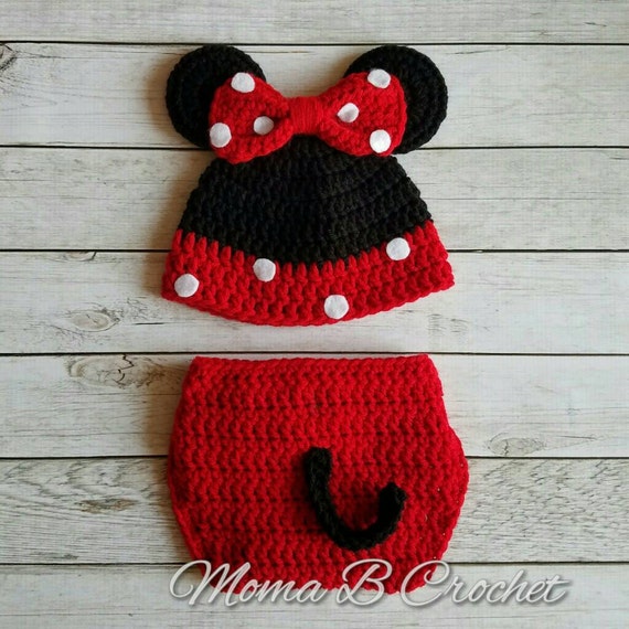 Minnie mouse set a crochet hat,shoes,diaper bag Schoenen Meisjesschoenen Dansschoenen 
