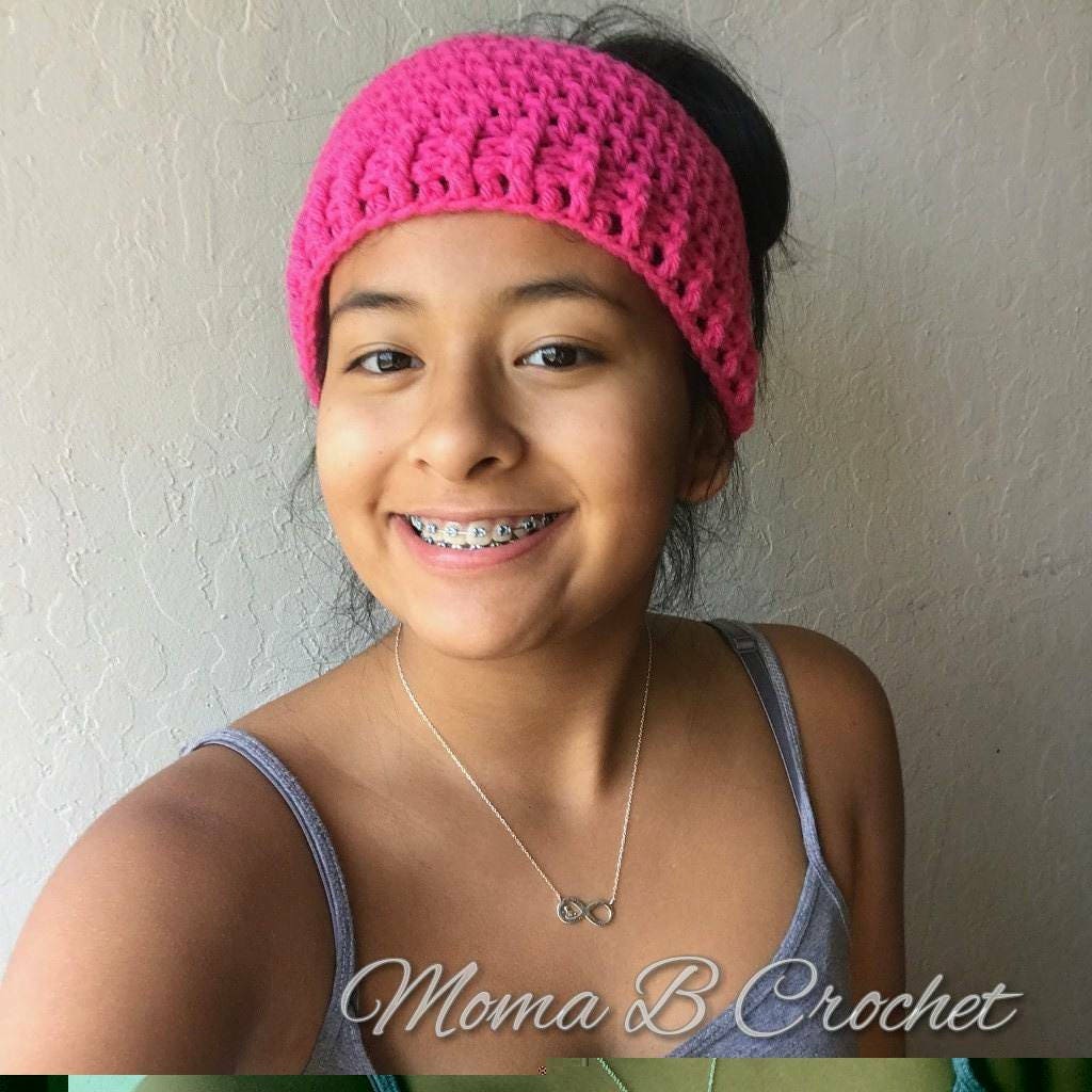 Crochet Messy Bun Hat Messy Bun Hat 