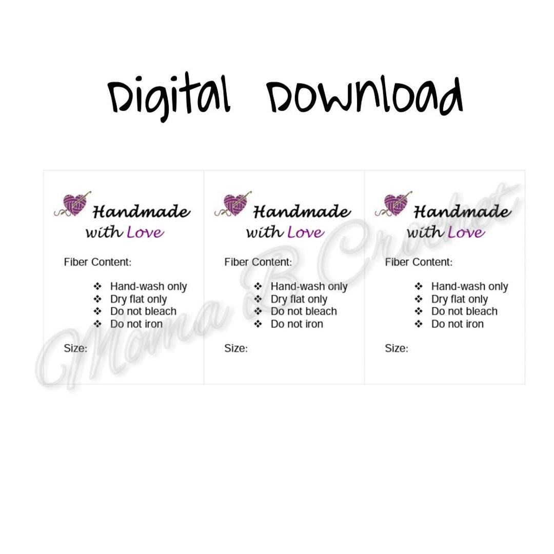 Crochet Care Instructions Printable Care Instructions Printable Care Crochet Care Instructions Printable Care Instructions Printable Care