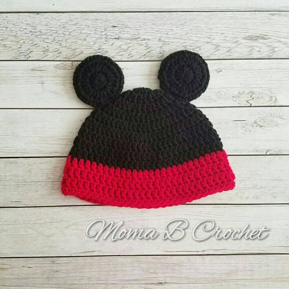 Casquettes Et Chapeaux Pour Bebe Baby Hat S Filles Garcons Nouveau Ne Bonnet En Tricot Souris Crochet Casquette Disney Minnie Mickey Articles Pour Bebe