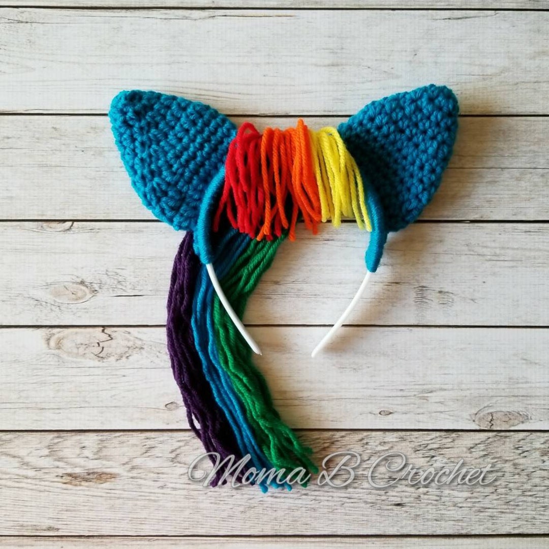 Crochet My Little Pony Headband Toddler/child and Teen/adult, My Little ...