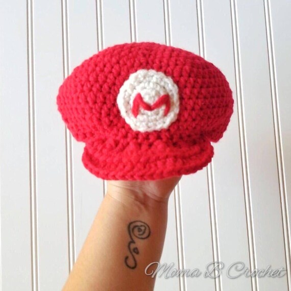 Crochet Mario Baby Hat Mario Hat Mario 