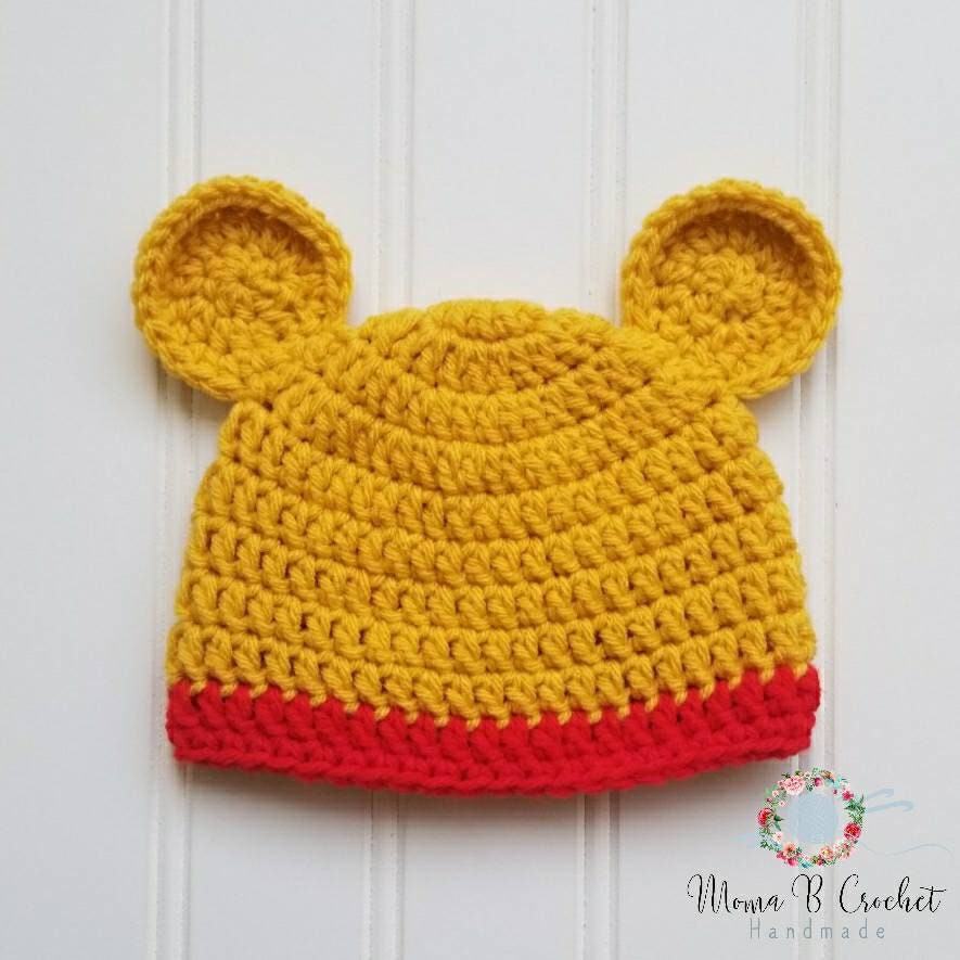 Crochet Winnie the Pooh Hat Winnie the 